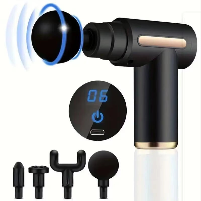 30 Level Massage Gun Fascia Deep Muscle Relax Body Neck Massager Electric Fitness Equipment Noise Reduction Male Female